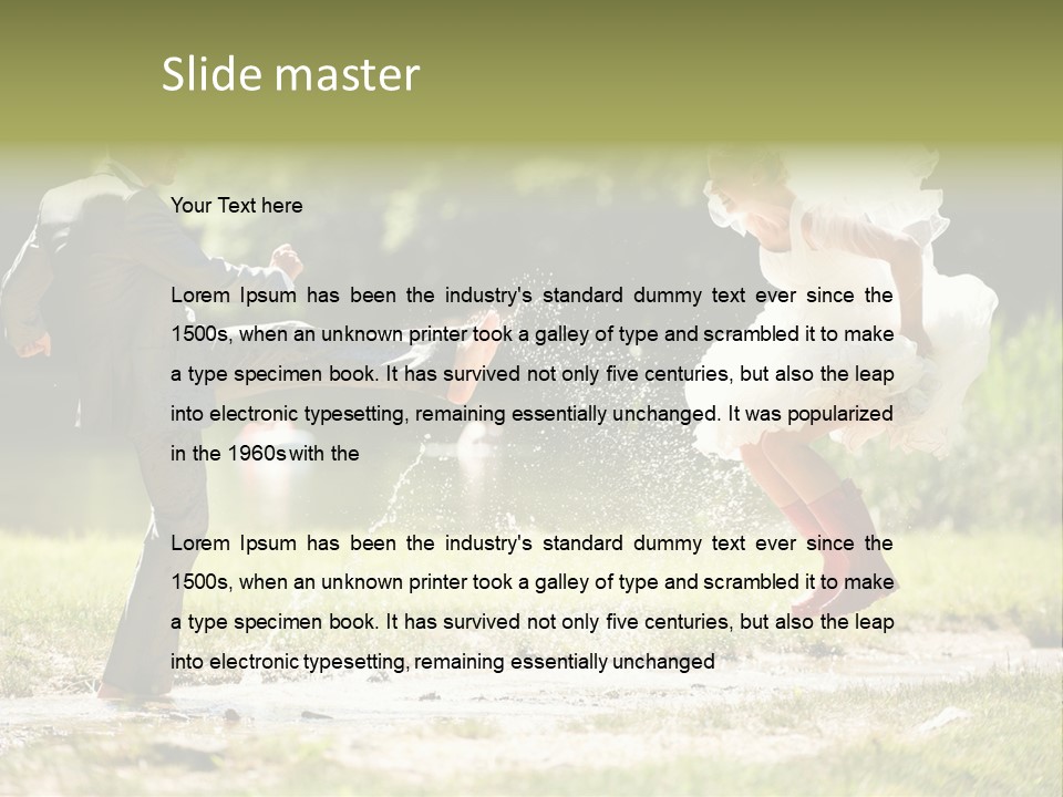 Spa Trauung Kleid PowerPoint Template