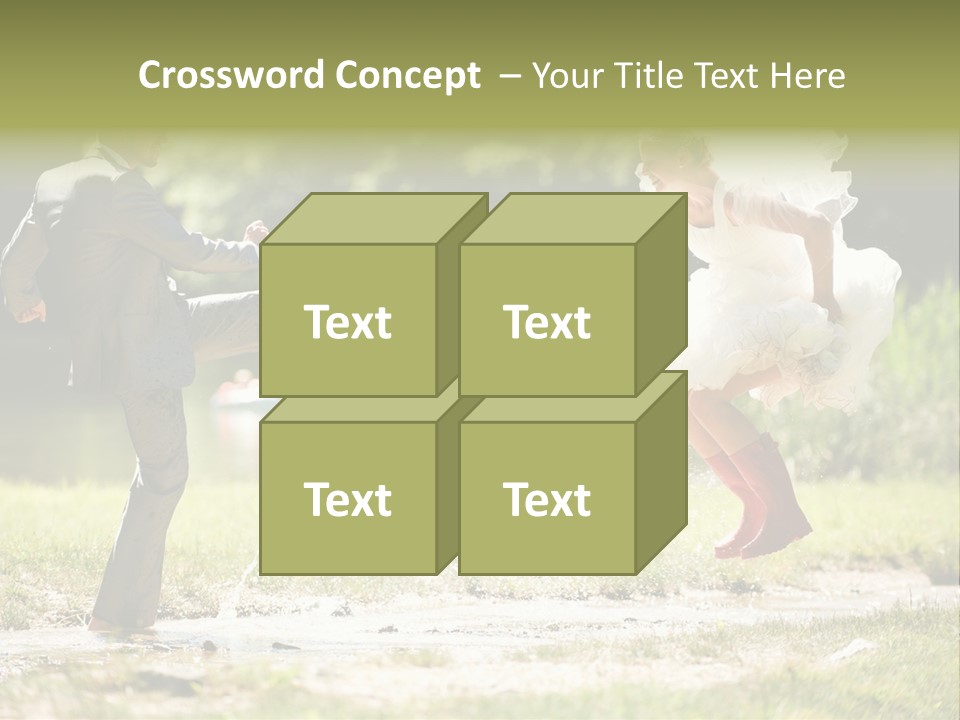 Spa Trauung Kleid PowerPoint Template