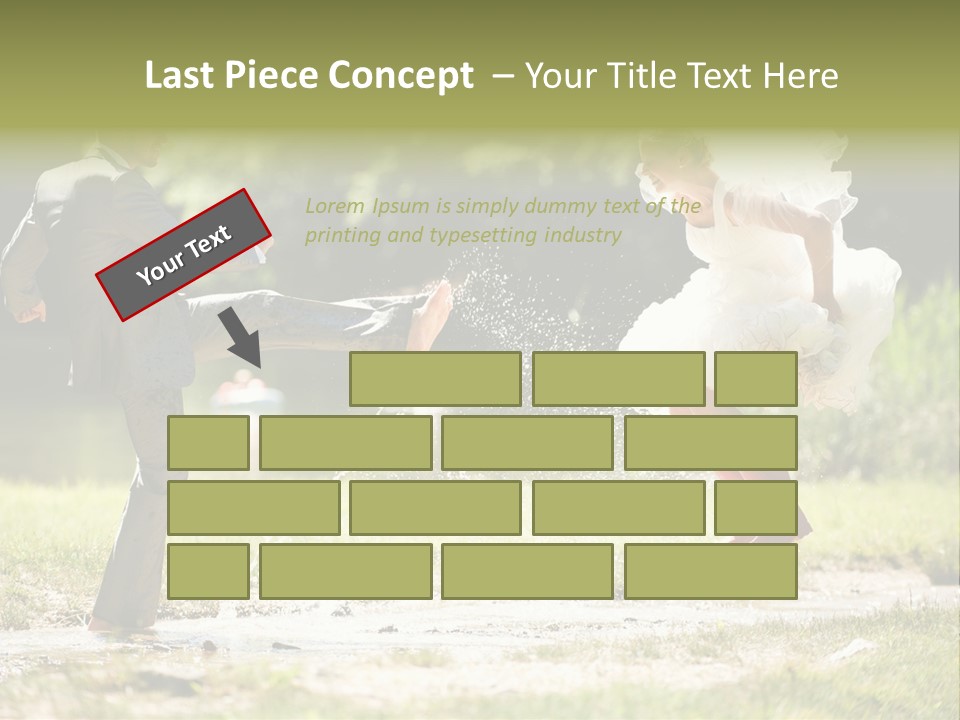 Spa Trauung Kleid PowerPoint Template