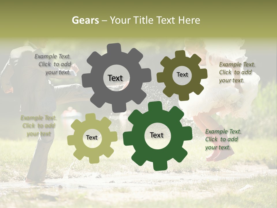 Spa Trauung Kleid PowerPoint Template