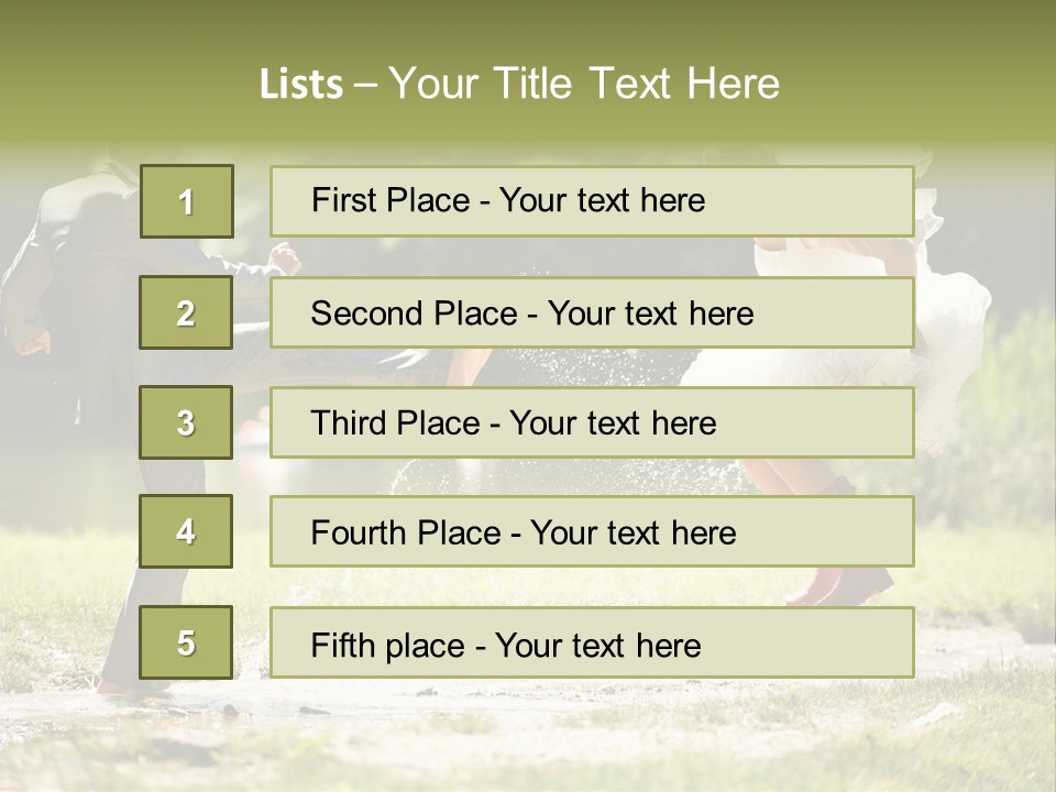Spa Trauung Kleid PowerPoint Template