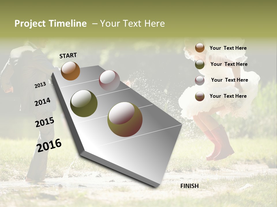 Spa Trauung Kleid PowerPoint Template