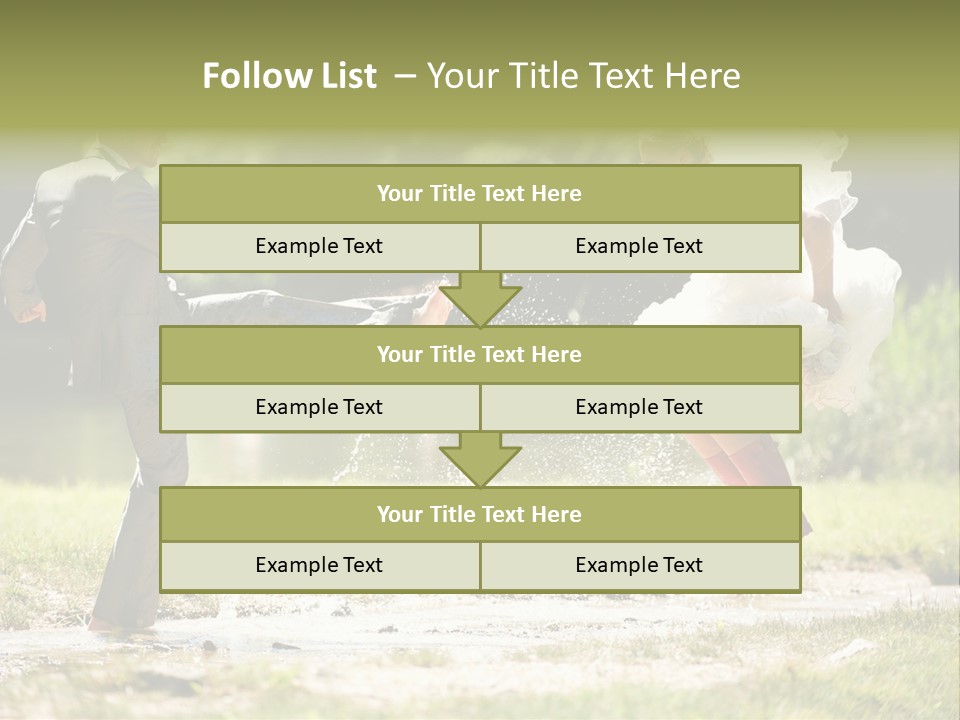 Spa Trauung Kleid PowerPoint Template