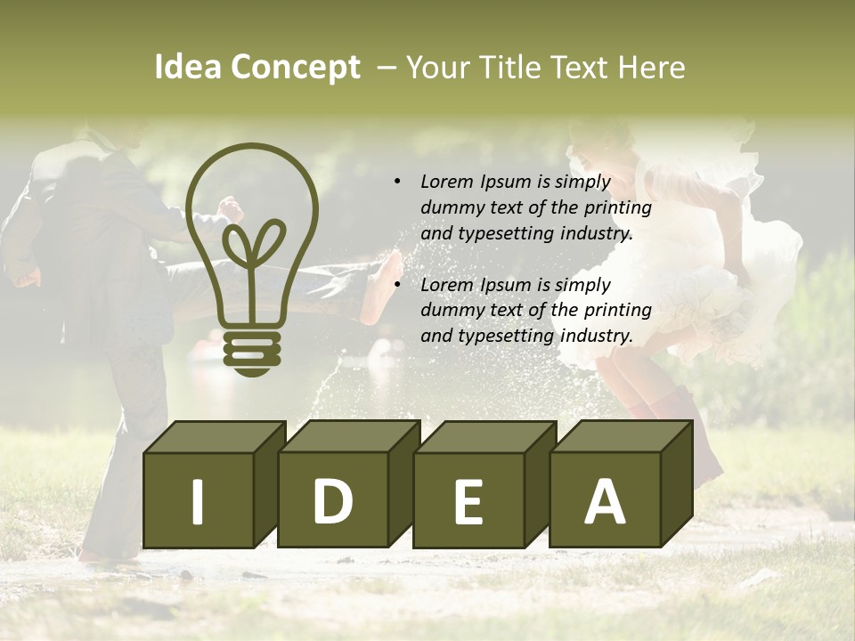 Spa Trauung Kleid PowerPoint Template