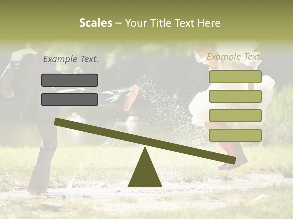 Spa Trauung Kleid PowerPoint Template