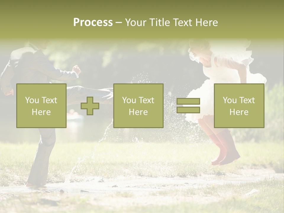 Spa Trauung Kleid PowerPoint Template