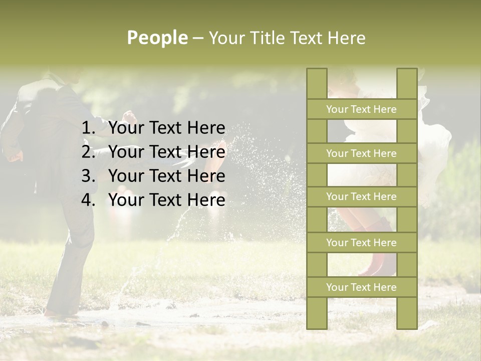 Spa Trauung Kleid PowerPoint Template