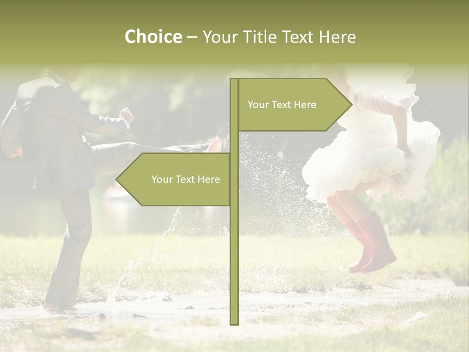 Spa Trauung Kleid PowerPoint Template