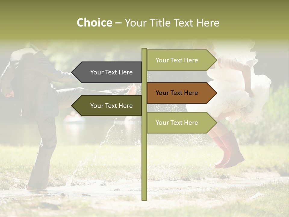 Spa Trauung Kleid PowerPoint Template