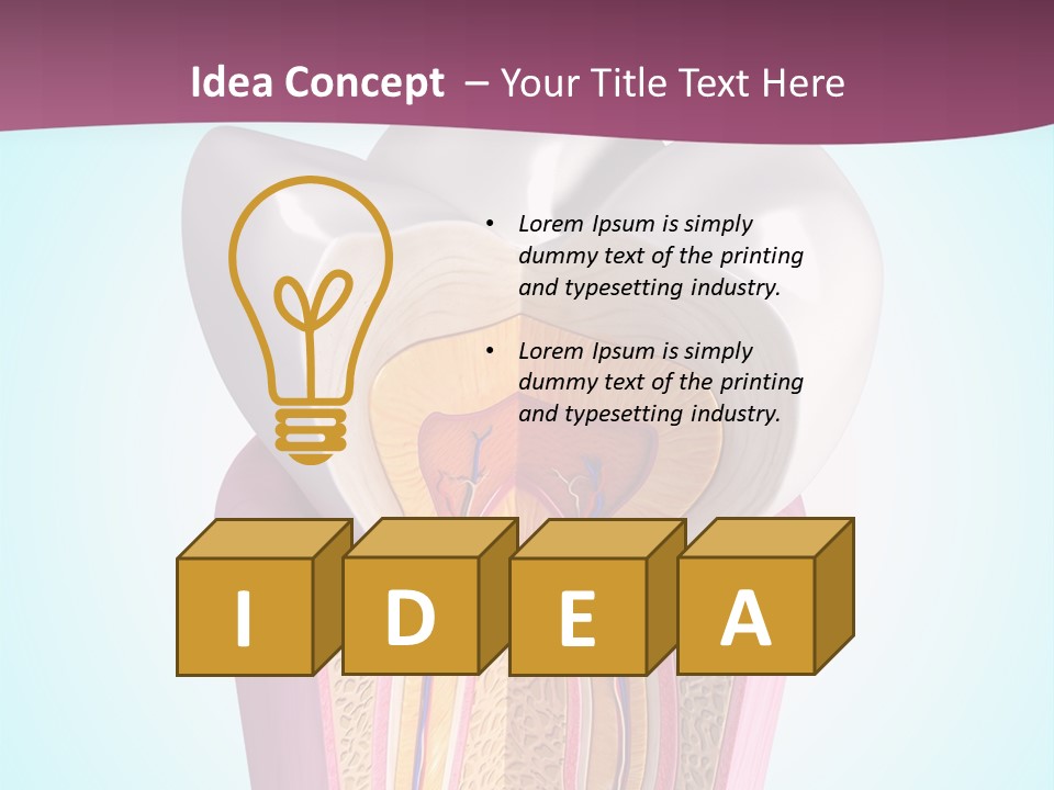 Bone Clinic Mouth PowerPoint Template