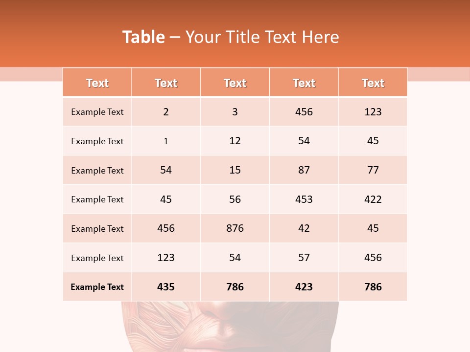 Tendon Healthy Chest PowerPoint Template