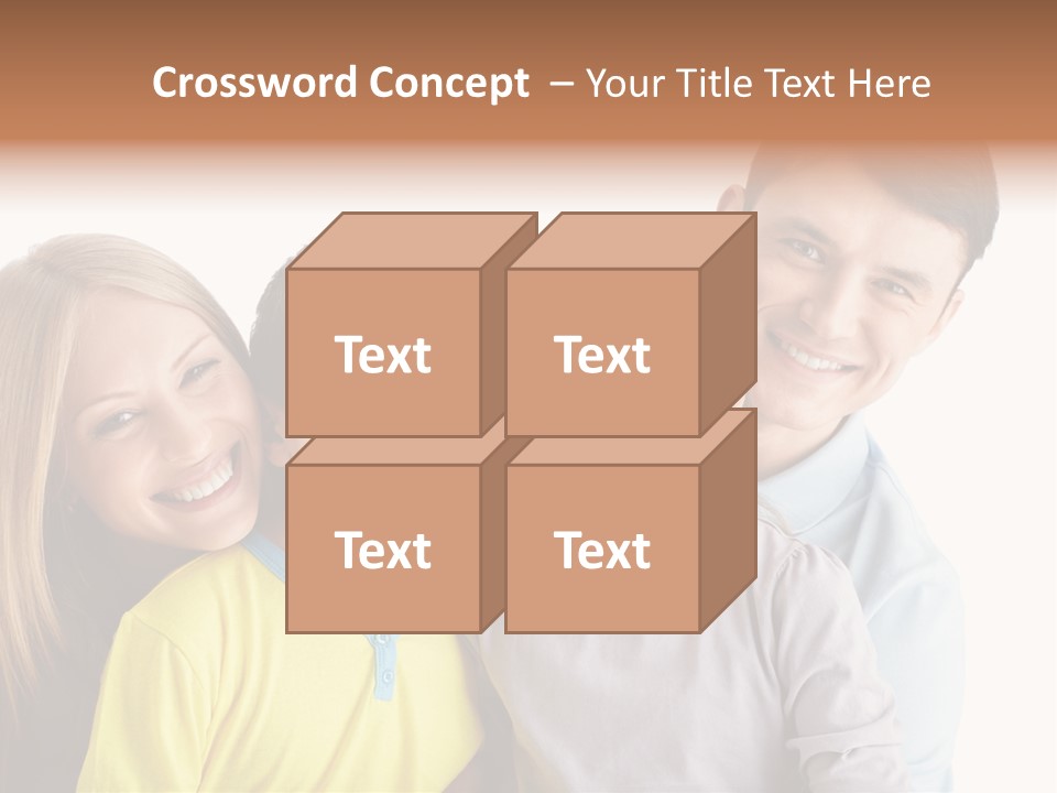 Men Fun Smiling PowerPoint Template