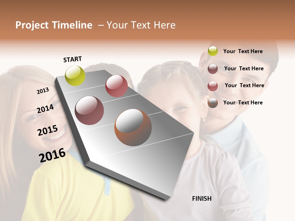 Men Fun Smiling PowerPoint Template