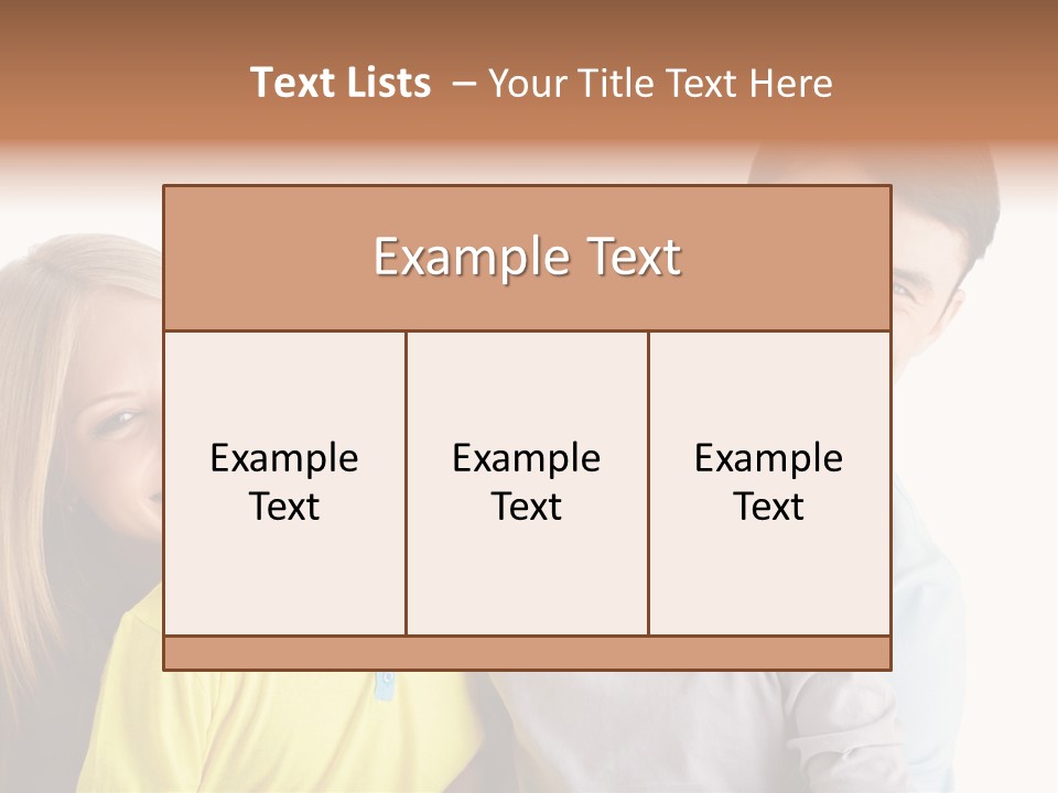 Men Fun Smiling PowerPoint Template