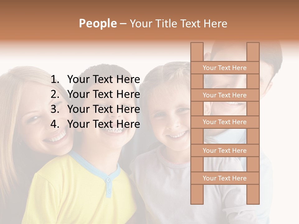 Men Fun Smiling PowerPoint Template