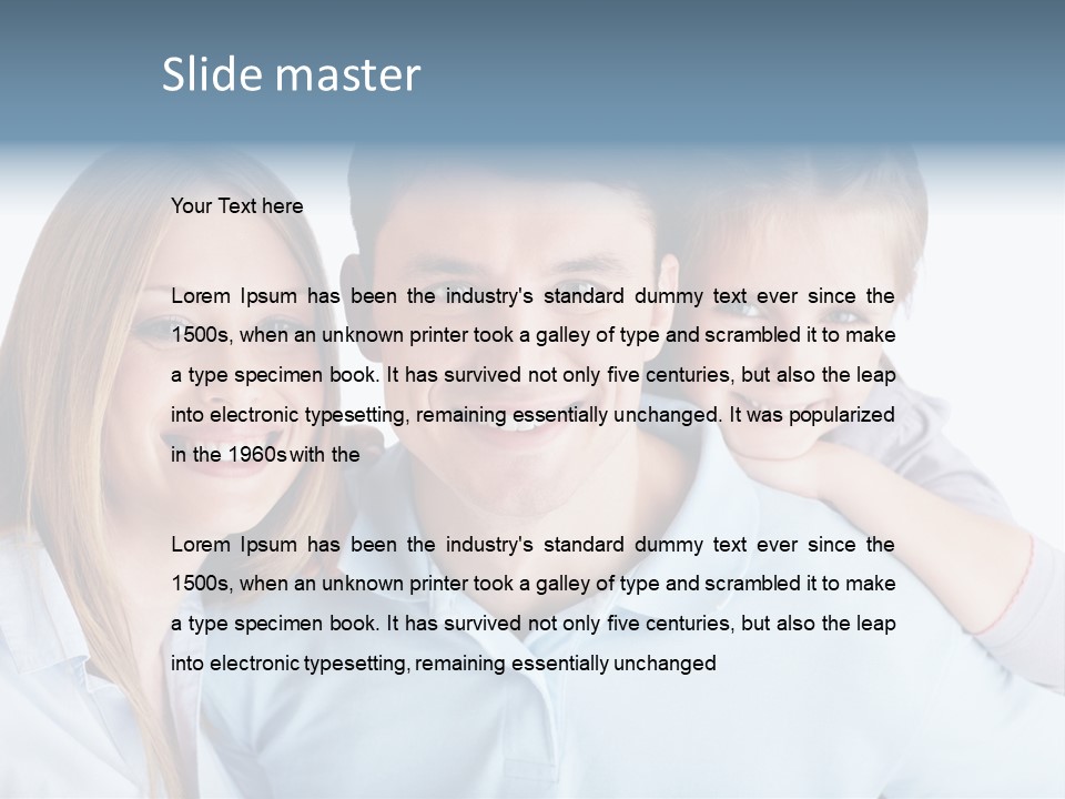 Attractive Portrait People PowerPoint Template