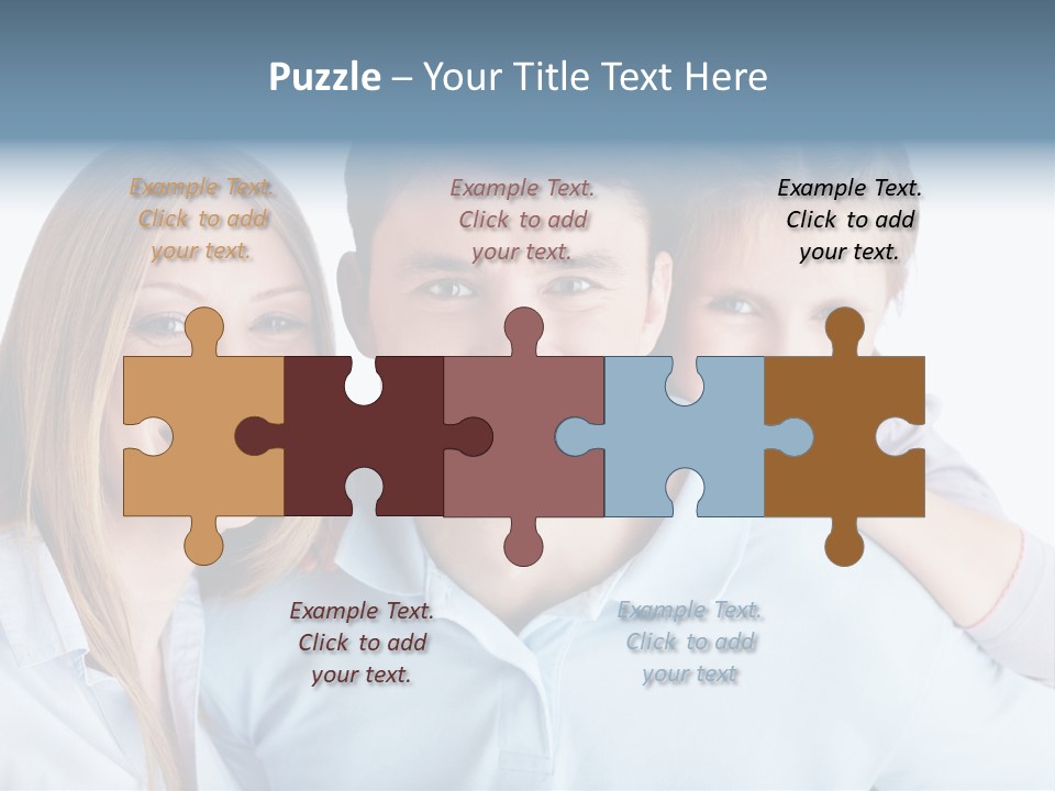 Attractive Portrait People PowerPoint Template