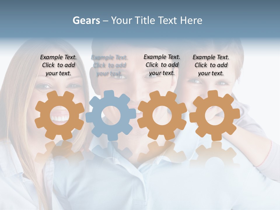 Attractive Portrait People PowerPoint Template
