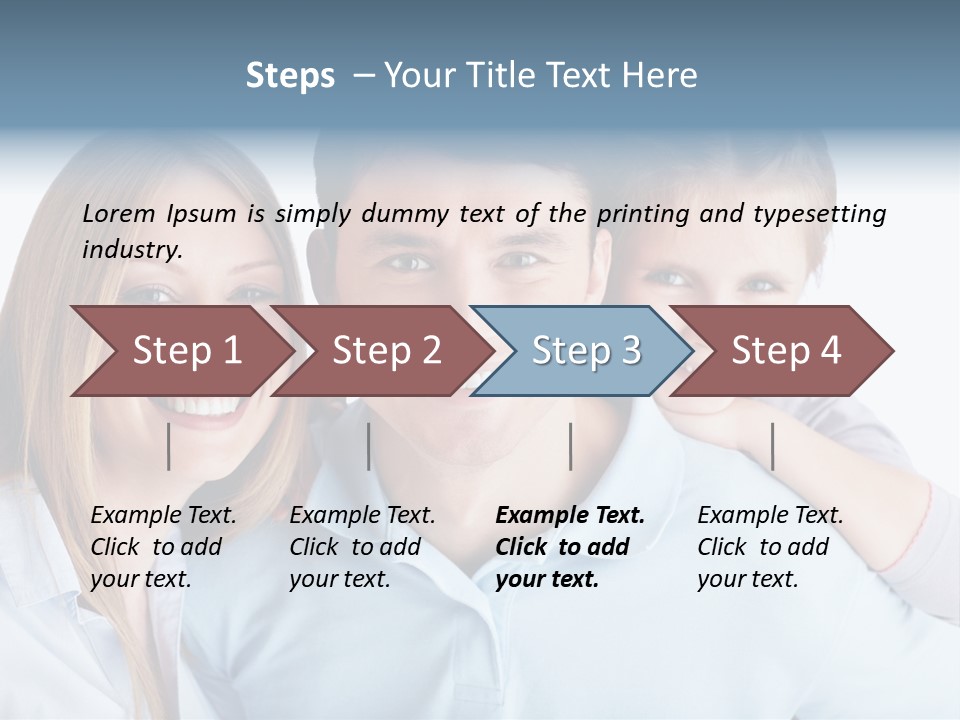 Attractive Portrait People PowerPoint Template