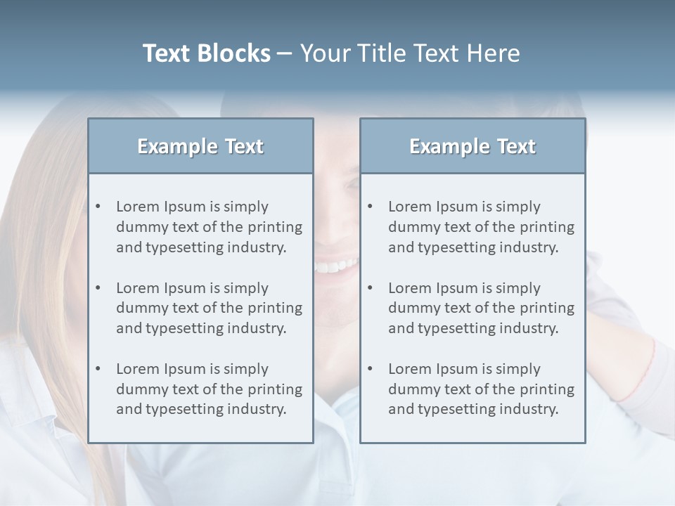 Attractive Portrait People PowerPoint Template