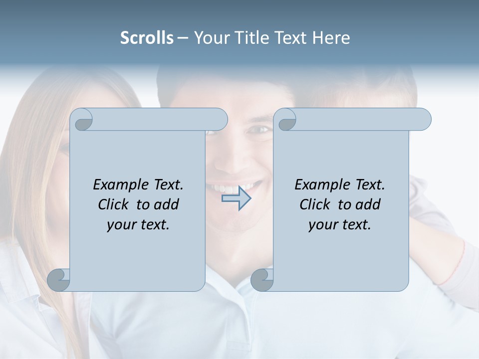 Attractive Portrait People PowerPoint Template