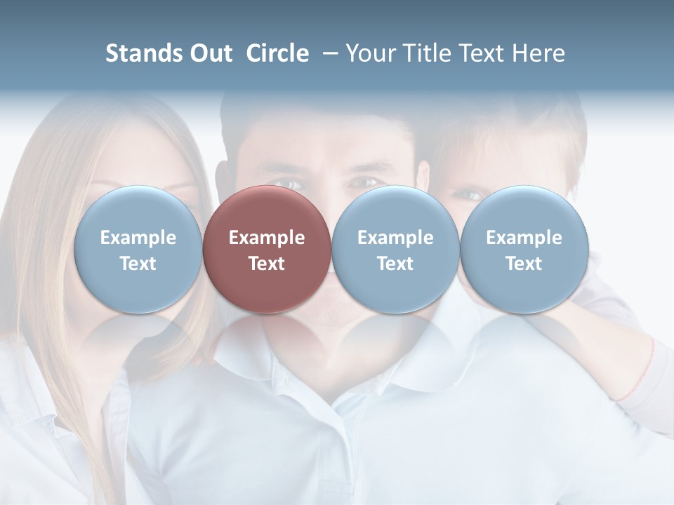 Attractive Portrait People PowerPoint Template