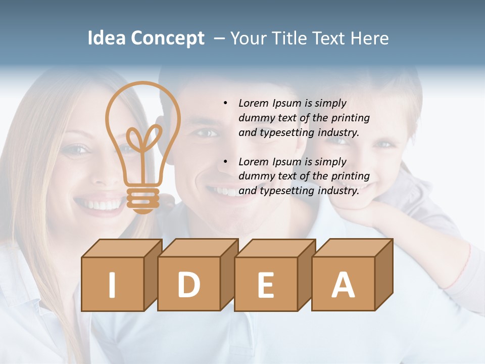 Attractive Portrait People PowerPoint Template