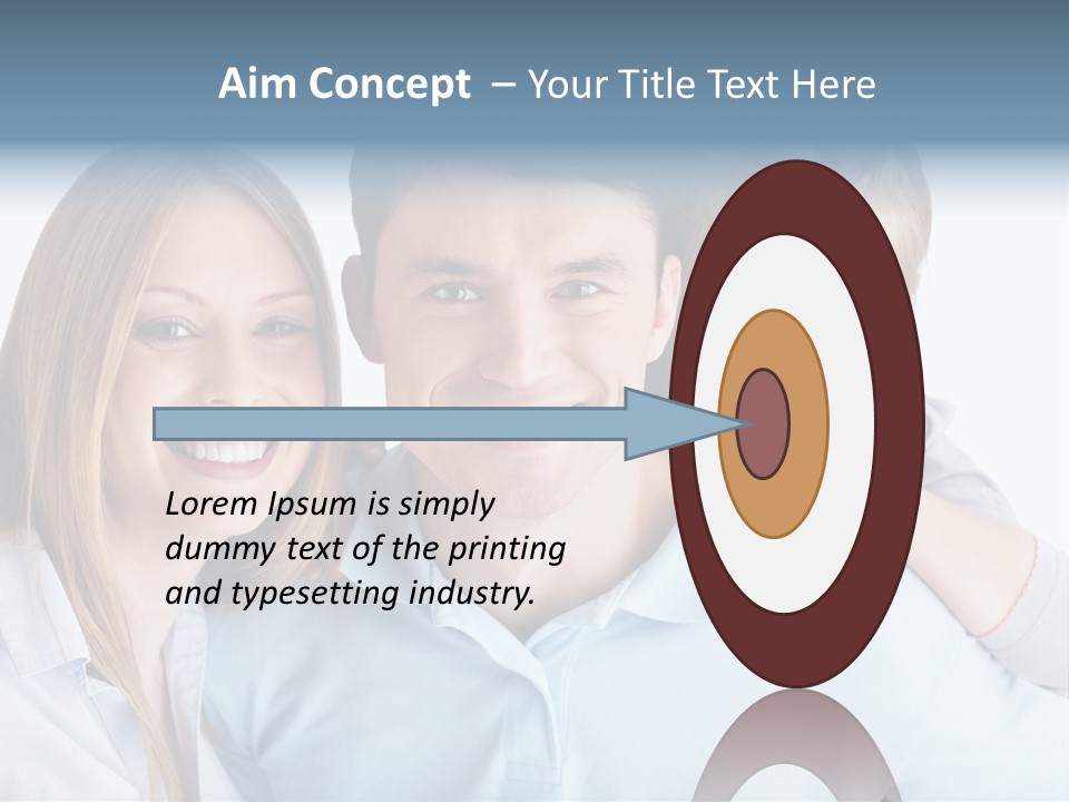 Attractive Portrait People PowerPoint Template