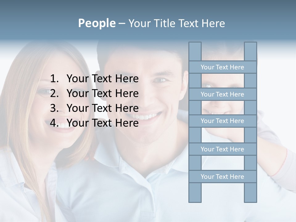 Attractive Portrait People PowerPoint Template