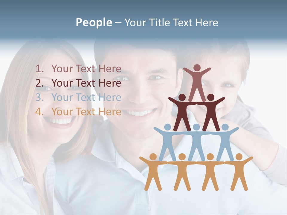 Attractive Portrait People PowerPoint Template