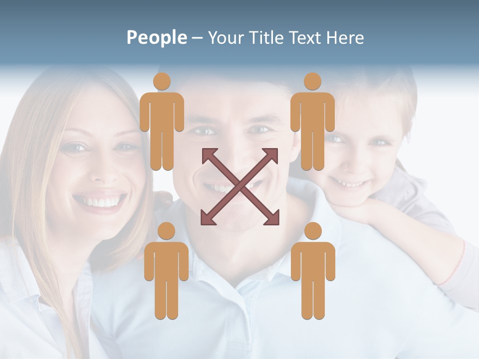 Attractive Portrait People PowerPoint Template