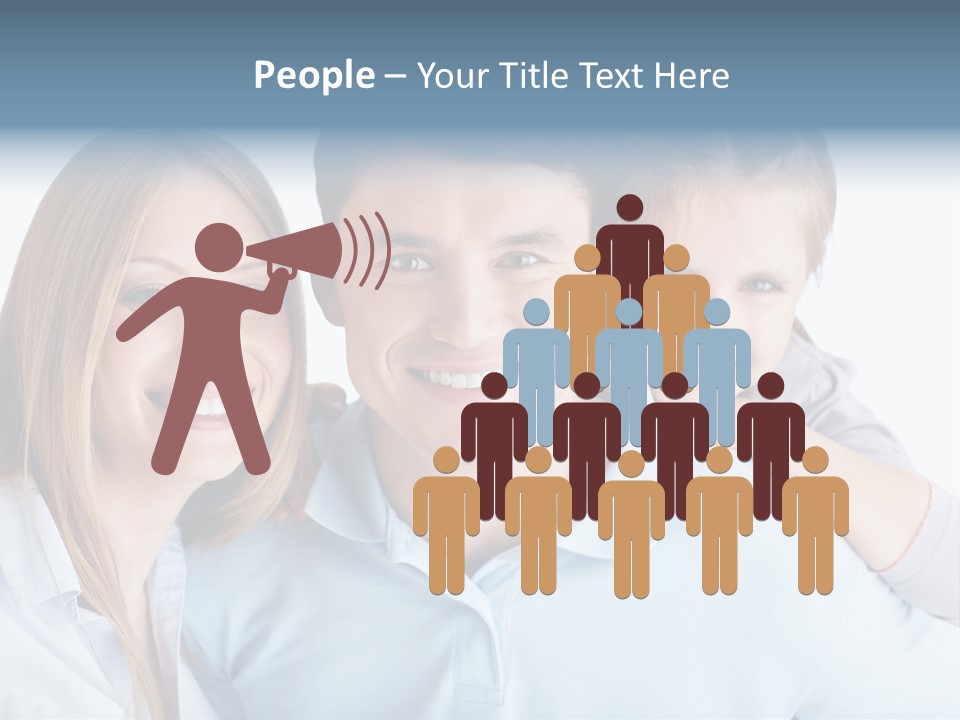 Attractive Portrait People PowerPoint Template