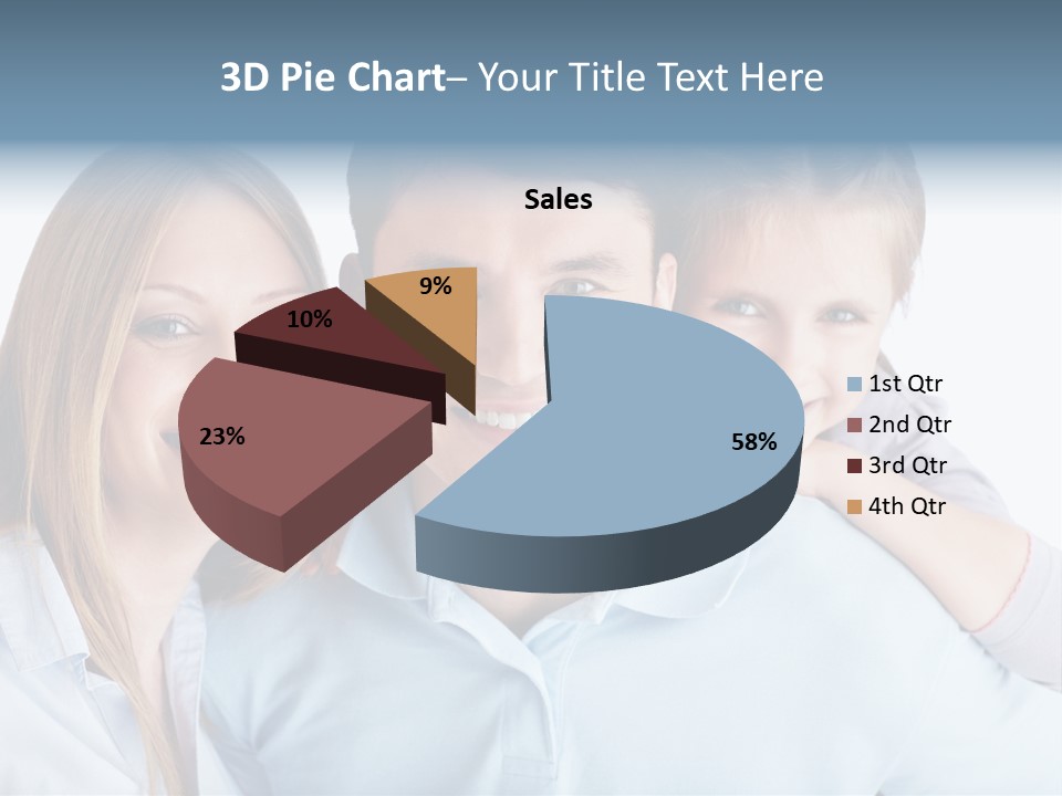 Attractive Portrait People PowerPoint Template