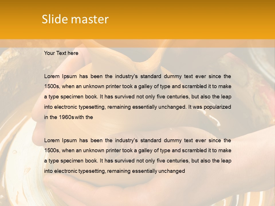 Vessel Woman Dexterity PowerPoint Template