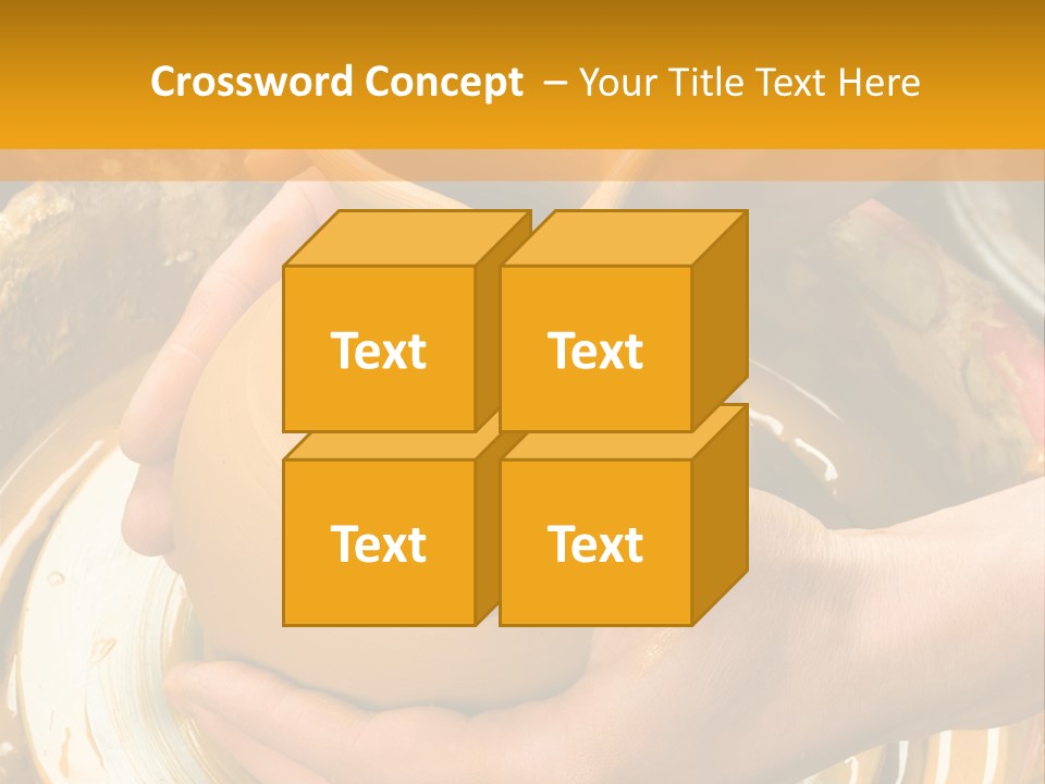 Vessel Woman Dexterity PowerPoint Template
