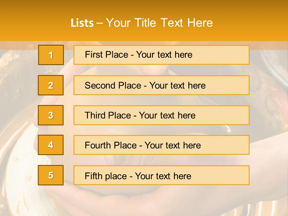 Vessel Woman Dexterity PowerPoint Template