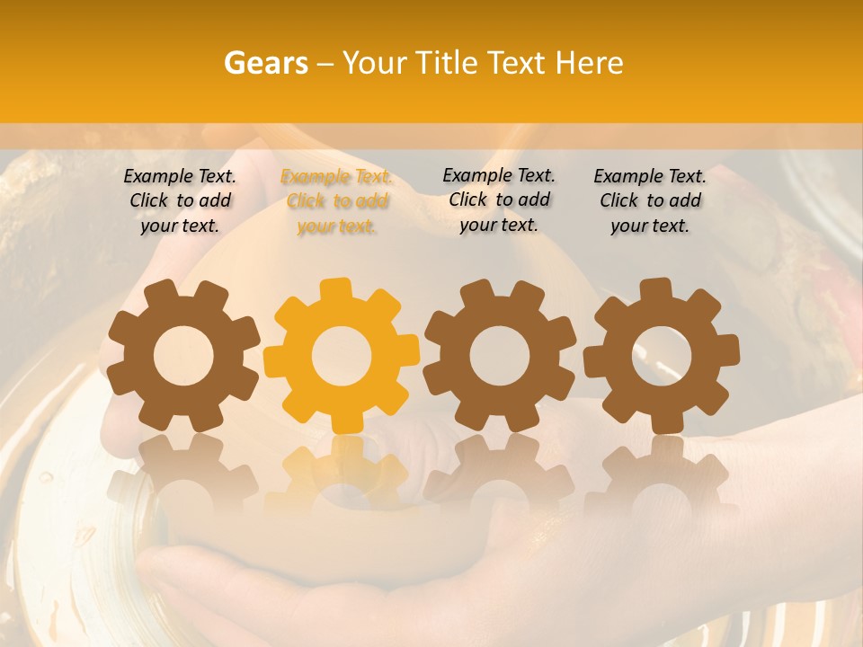 Vessel Woman Dexterity PowerPoint Template