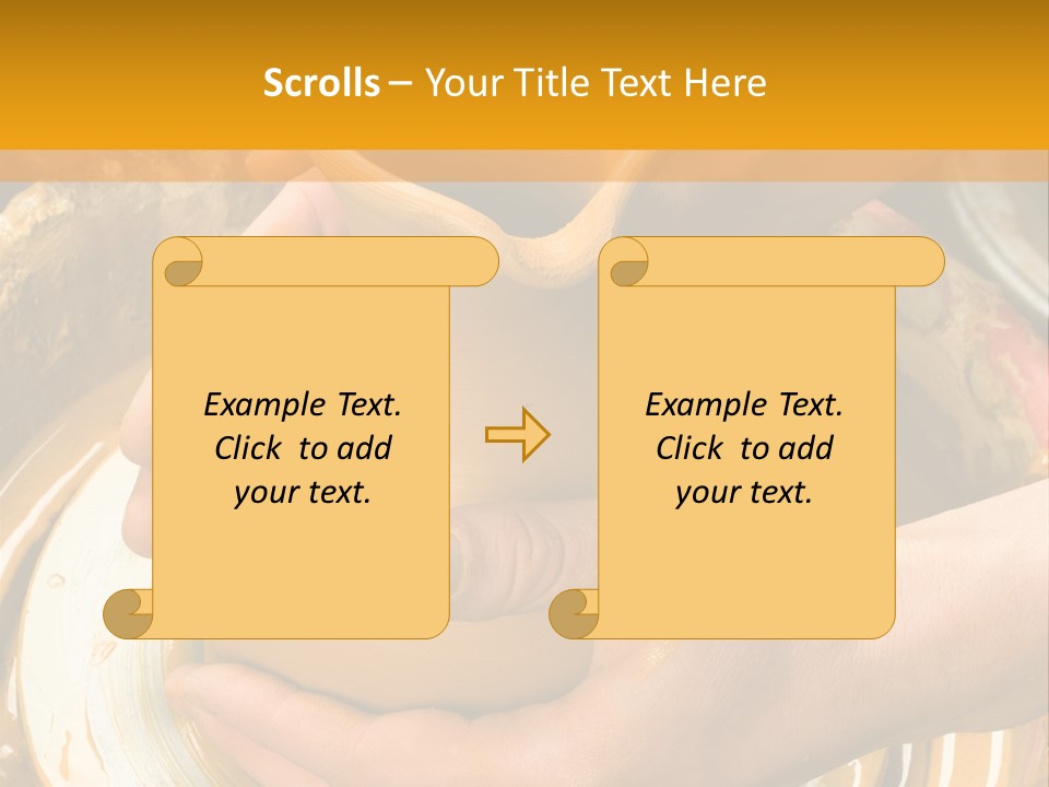 Vessel Woman Dexterity PowerPoint Template