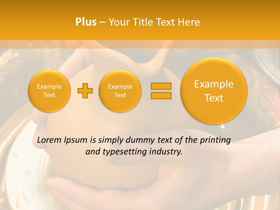 Vessel Woman Dexterity PowerPoint Template