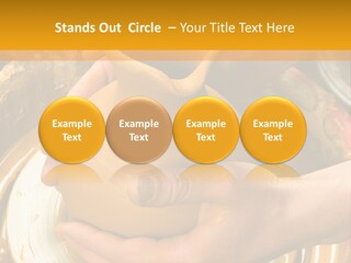 Vessel Woman Dexterity PowerPoint Template