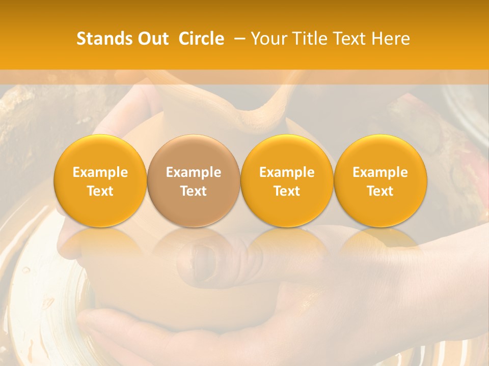 Vessel Woman Dexterity PowerPoint Template