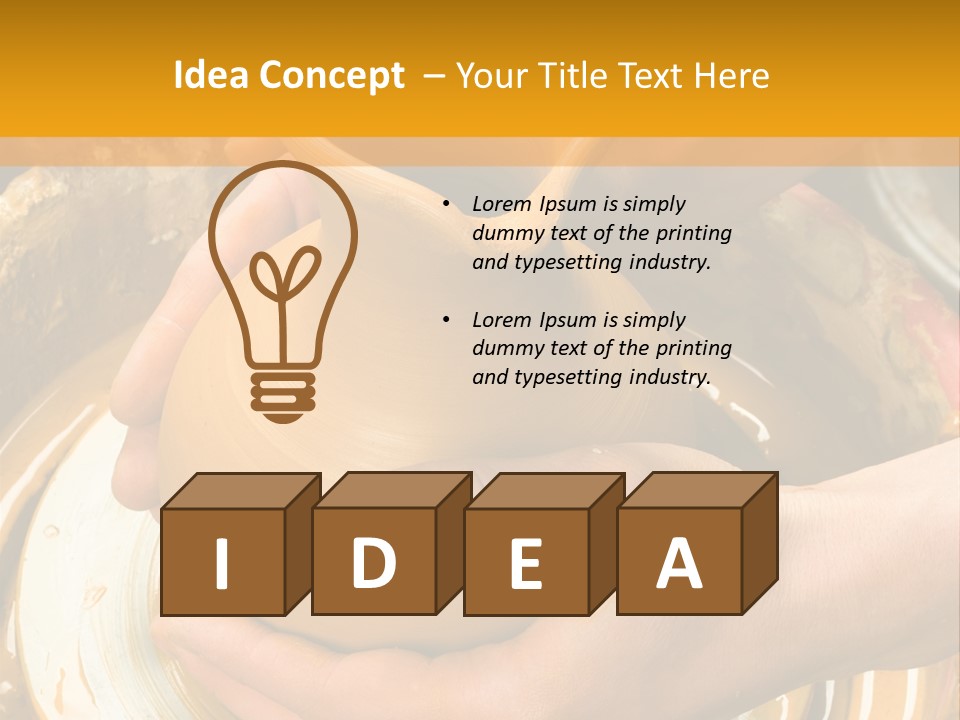 Vessel Woman Dexterity PowerPoint Template