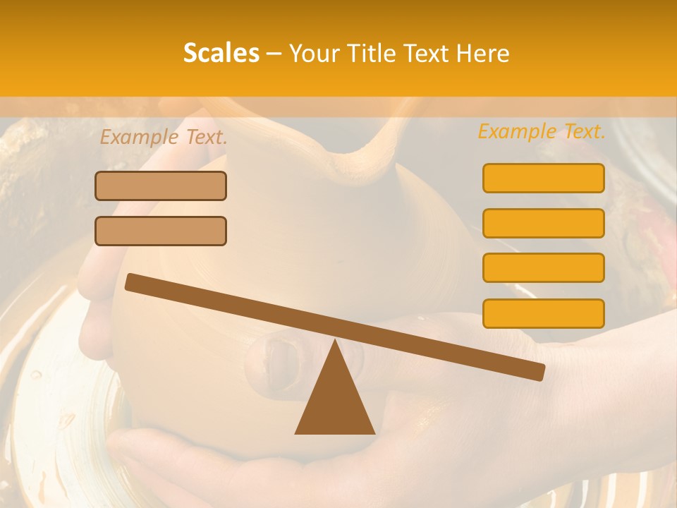 Vessel Woman Dexterity PowerPoint Template