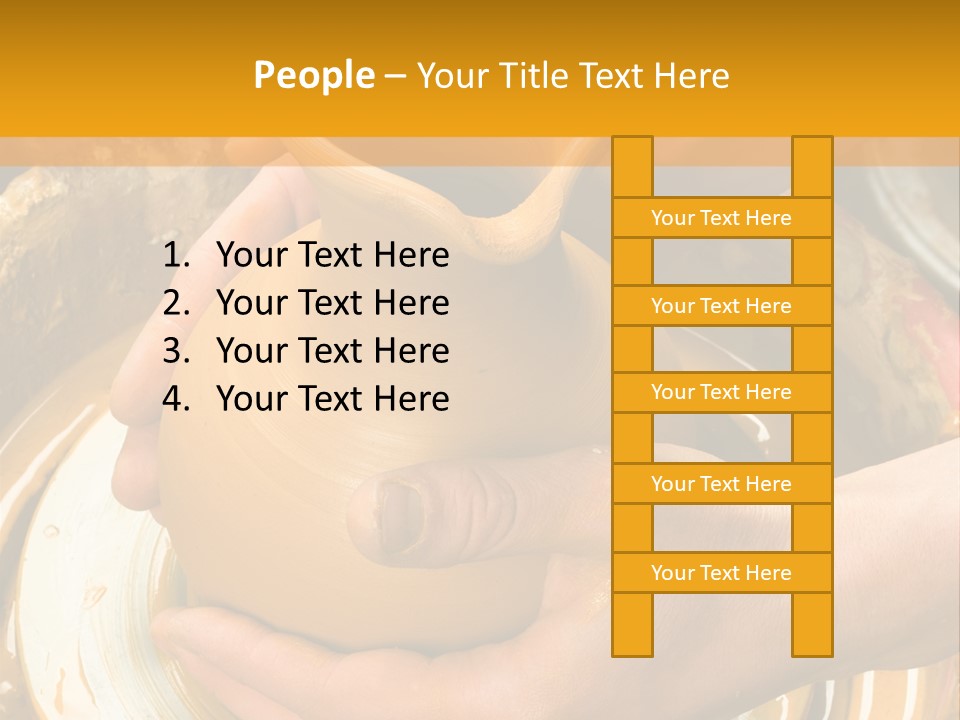 Vessel Woman Dexterity PowerPoint Template