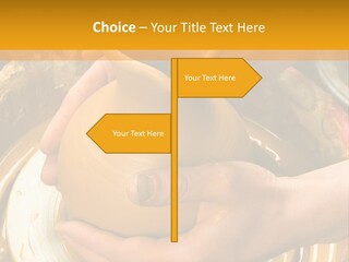 Vessel Woman Dexterity PowerPoint Template