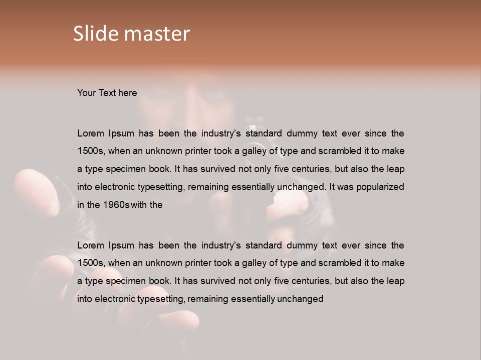 Gangster Robber Face PowerPoint Template