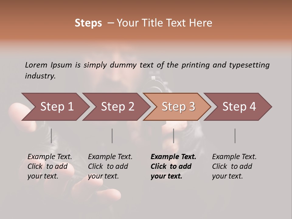 Gangster Robber Face PowerPoint Template