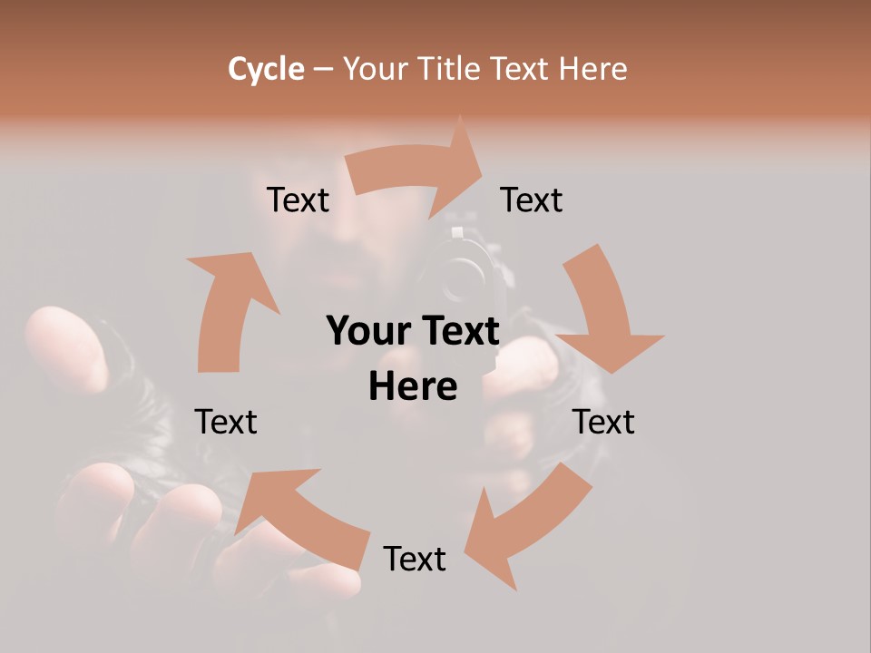 Gangster Robber Face PowerPoint Template