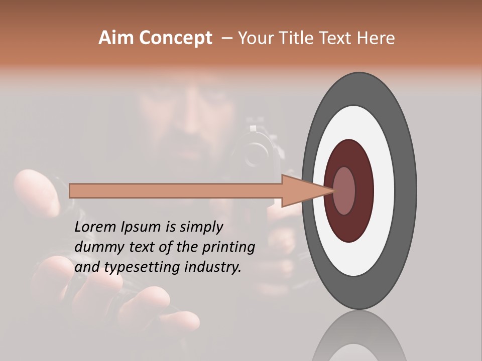 Gangster Robber Face PowerPoint Template