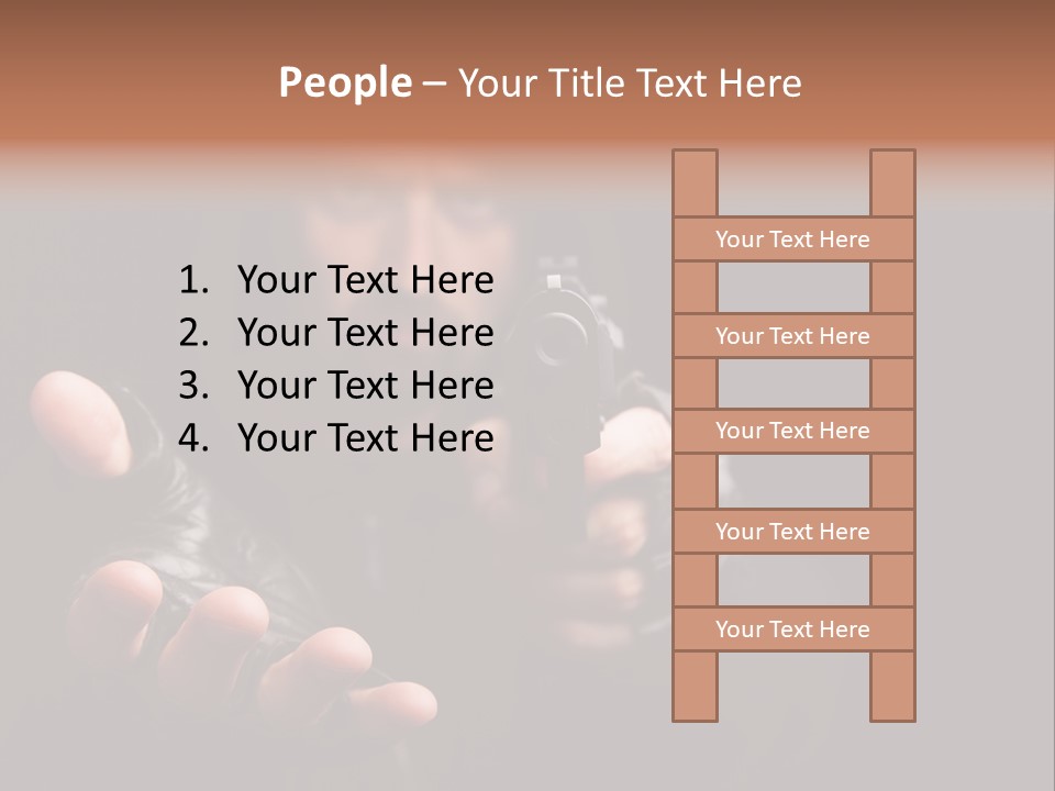 Gangster Robber Face PowerPoint Template